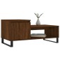 vidaXL Mesa de centro madera contrachapada roble marrón 100x50x45 cm vidaXL Mesa de centro madera contrachapada roble marrón 100x50x45 cm