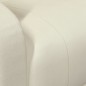 vidaXL Sillón de masaje elevable cuero sintético crema