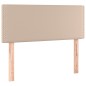 vidaXL Cama box spring con colchón cuero sintético capuchino 90x190 cm vidaXL Cama box spring con colchón cuero sintético capuchino 90x190 cm