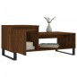 vidaXL Mesa de centro madera contrachapada roble marrón 100x50x45 cm vidaXL Mesa de centro madera contrachapada roble marrón 100x50x45 cm