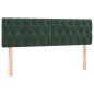 vidaXL Cama box spring con colchón terciopelo verde oscuro 140x190 cm vidaXL Cama box spring con colchón terciopelo verde oscuro 140x190 cm