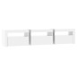 vidaXL Mueble de TV con luces LED blanco brillante 180x35x40 cm vidaXL Mueble de TV con luces LED blanco brillante 180x35x40 cm