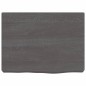 vidaXL Encimera baño madera maciza tratada gris oscuro 40x30x(2-6) cm vidaXL Encimera baño madera maciza tratada gris oscuro 40x30x(2-6) cm