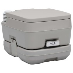 vidaXL Juego inodoro con lavabo y depósito agua portátil para camping