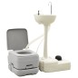 vidaXL Juego inodoro con lavabo y depósito agua portátil para camping vidaXL Juego inodoro con lavabo y depósito agua portátil para camping