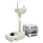 vidaXL Juego inodoro con lavabo y depósito agua portátil para camping vidaXL Juego inodoro con lavabo y depósito agua portátil para camping