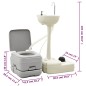 vidaXL Juego inodoro con lavabo y depósito agua portátil para camping vidaXL Juego inodoro con lavabo y depósito agua portátil para camping