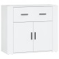 vidaXL Aparadores 3 uds madera contrachapada blanco brillo vidaXL Aparadores 3 uds madera contrachapada blanco brillo
