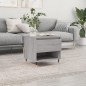 vidaXL Mesa de centro madera de ingeniería gris Sonoma 50x46x50 cm