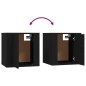 vidaXL Set de muebles para TV 3 piezas madera contrachapada negro
