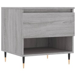 vidaXL Mesa de centro madera de ingeniería gris Sonoma 50x46x50 cm