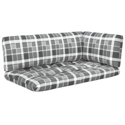 vidaXL Muebles de palets 6 pzas y cojines madera pino impregnada gris