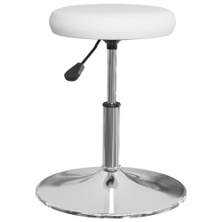 vidaXL Sillas de comedor 4 unidades cuero sintético blanco