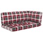 vidaXL Muebles de palets 4 pzas y cojines madera pino impregnada negro
