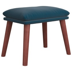 vidaXL Reposapiés de terciopelo azul 45x29,5x35 cm