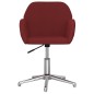vidaXL Silla de oficina giratoria tela rojo tinto vidaXL Silla de oficina giratoria tela rojo tinto