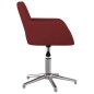 vidaXL Silla de oficina giratoria tela rojo tinto vidaXL Silla de oficina giratoria tela rojo tinto
