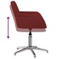 vidaXL Silla de oficina giratoria tela rojo tinto vidaXL Silla de oficina giratoria tela rojo tinto