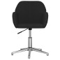 vidaXL Silla de oficina giratoria de tela negra vidaXL Silla de oficina giratoria de tela negra