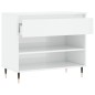 vidaXL Mueble zapatero madera contrachapada blanco brillo 70x36x60 cm vidaXL Mueble zapatero madera contrachapada blanco brillo 70x36x60 cm