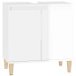 vidaXL Armario de lavabo madera contrachapada blanco brillo 58x33x60cm vidaXL Armario de lavabo madera contrachapada blanco brillo 58x33x60cm
