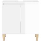vidaXL Armario de lavabo madera contrachapada blanco brillo 58x33x60cm vidaXL Armario de lavabo madera contrachapada blanco brillo 58x33x60cm