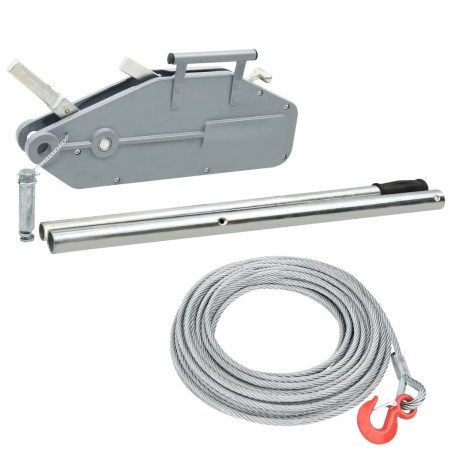 vidaXL Cabrestante elevador de cable 1600 kg