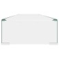 vidaXL Soporte para TV/Elevador monitor cristal claro 120x30x13 cm vidaXL Soporte para TV/Elevador monitor cristal claro 120x30x13 cm