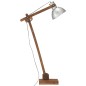 vidaXL Lámpara de pie madera maciza de mango plateada E27 vidaXL Lámpara de pie madera maciza de mango plateada E27