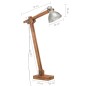vidaXL Lámpara de pie madera maciza de mango plateada E27 vidaXL Lámpara de pie madera maciza de mango plateada E27