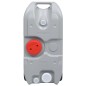 vidaXL Depósito de agua con ruedas para camping gris 40 L vidaXL Depósito de agua con ruedas para camping gris 40 L