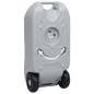 vidaXL Depósito de agua con ruedas para camping gris 40 L vidaXL Depósito de agua con ruedas para camping gris 40 L