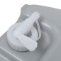 vidaXL Depósito de agua con ruedas para camping gris 40 L vidaXL Depósito de agua con ruedas para camping gris 40 L