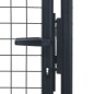vidaXL Puerta de malla de jardín de acero galvanizado gris 100x250 cm vidaXL Puerta de malla de jardín de acero galvanizado gris 100x250 cm