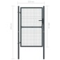 vidaXL Puerta de malla de jardín de acero galvanizado gris 100x250 cm vidaXL Puerta de malla de jardín de acero galvanizado gris 100x250 cm