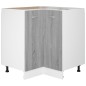 vidaXL Armario cocina madera ingeniería gris sonoma 75,5x75,5x80,5cm