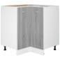 vidaXL Armario cocina madera ingeniería gris sonoma 75,5x75,5x80,5cm