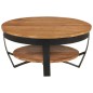 vidaXL Mesa de centro de madera maciza de acacia 65x65x32 cm vidaXL Mesa de centro de madera maciza de acacia 65x65x32 cm