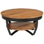 vidaXL Mesa de centro de madera maciza de acacia 65x65x32 cm vidaXL Mesa de centro de madera maciza de acacia 65x65x32 cm