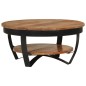 vidaXL Mesa de centro de madera maciza de acacia 65x65x32 cm vidaXL Mesa de centro de madera maciza de acacia 65x65x32 cm