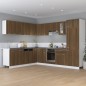 vidaXL Armario bajo cocina madera de ingeniería marrón 30x46x81,5 cm vidaXL Armario bajo cocina madera de ingeniería marrón 30x46x81,5 cm