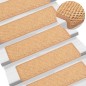 vidaXL Alfombrilla autoadhesiva escalera sisal 15uds naranja 65x21x4cm vidaXL Alfombrilla autoadhesiva escalera sisal 15uds naranja 65x21x4cm