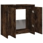 vidaXL Armario de baño madera contrachapada roble ahumado 60x33x61 cm vidaXL Armario de baño madera contrachapada roble ahumado 60x33x61 cm