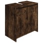 vidaXL Armario de baño madera contrachapada roble ahumado 60x33x61 cm vidaXL Armario de baño madera contrachapada roble ahumado 60x33x61 cm