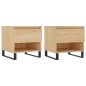 vidaXL Mesas de centro 2 uds madera ingeniería roble Sonoma 50x46x50cm
