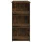 vidaXL Mesa alta con estante roble ahumado 102x50x103,5 cm vidaXL Mesa alta con estante roble ahumado 102x50x103,5 cm