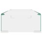 vidaXL Soporte para TV/Elevador monitor cristal claro 60x25x11 cm
