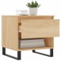 vidaXL Mesas de centro 2 uds madera ingeniería roble Sonoma 50x46x50cm
