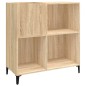 vidaXL Mueble discos madera contrachapada roble Sonoma 84,5x38x89 cm vidaXL Mueble discos madera contrachapada roble Sonoma 84,5x38x89 cm