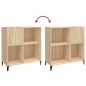 vidaXL Mueble discos madera contrachapada roble Sonoma 84,5x38x89 cm vidaXL Mueble discos madera contrachapada roble Sonoma 84,5x38x89 cm